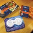 Not only is the lidding material attractively printed, the forming stock has a ‘deep blue sea’ theme, as well.
