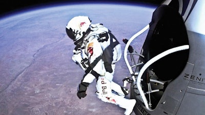 “Fearless Felix” became the first human to break the sound barrier garbed in only a pressurized space suit.