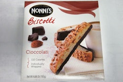 Nonni’s packs eight- and 10-count cartons and tubs of its Italian-style biscotti dunking cookies in a range of flavors at its Ferndale, NY, facility.