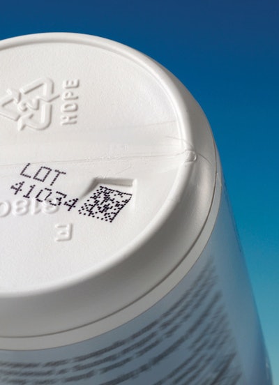 Videojet 2d pharma bottle