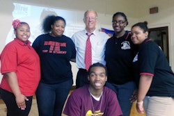 Dan Swinney, executive director of Manufacturing Renaissance, with APA students.