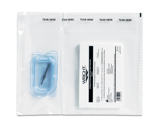This photo is an example of Wright Medical's orthopaedic product packaging, which earned an IoPP Ameristar Award.