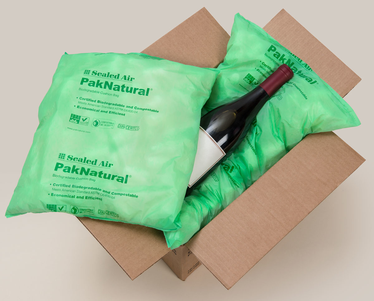 Sealed Air Biodegradable cushion bag provides product protection From