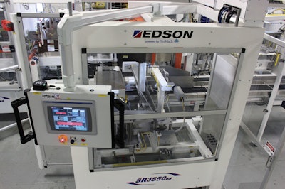 In Edson’s newest line of case packers, the use of RFID plays a big role in ensuring that the right change parts are being added when a changeover is called for.
