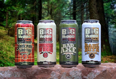Aluminum cans for Big Wood Brewery