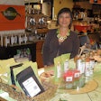 This photo shows Tammy Reddy at the Bello Tea retail outlet in the French Market at Chicago’s Ogilvie Transportation Center.
