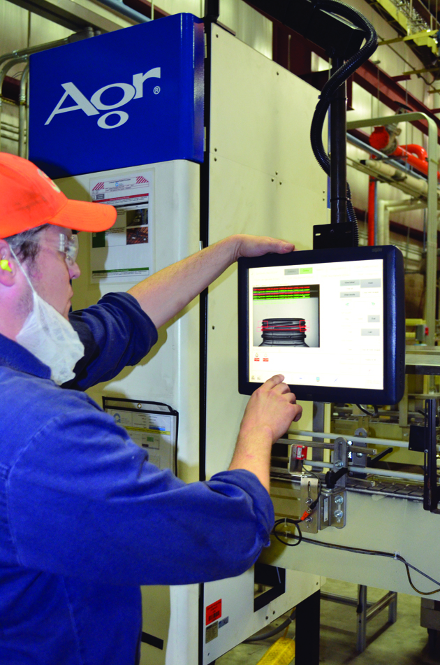 Two different quality-check tools are used by Graham Packaging to make sure the wide-mouth PET jars it&rsquo;s making are consistently in spec.