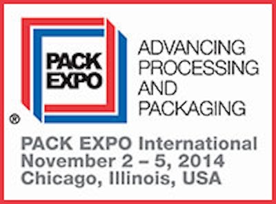 Pack Expo Chicago is November 2-5, 2014.