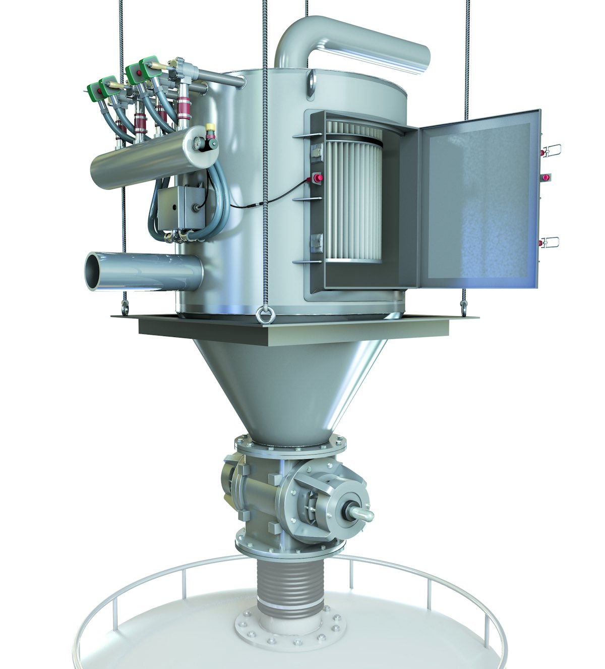 Hapman Expanded pneumatic conveyor line From Hapman Packaging