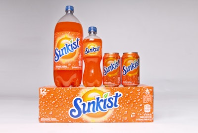 The 'Liquid Sunshine' look has been returned to Sunkist.