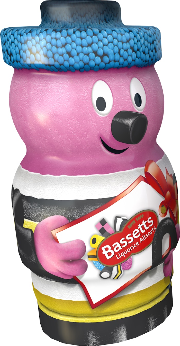Festive PET containers for Mondelez sweets.