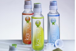 Branson Ultrasonics helped Karma Culture LLC overcome the challenge of welding the patented KarmaCap, a dispensing capsule that holds vitamins and other essential ingredients separate from the water until the consumer peels back the protective seal, pushes down on the cap, and gently shakes the bottle to mix the drink. The “reservoir cap” is used for Karma® Wellness Water plastic bottles.