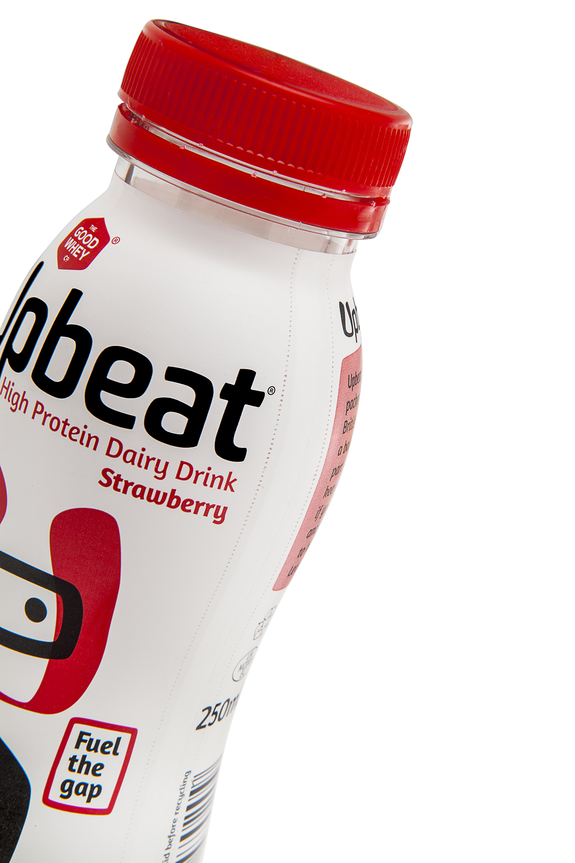 Upbeat Protein Drink Label Encourages Bottle Recycling Packaging