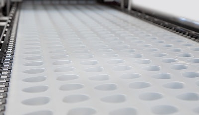 Allows production of portion packs and saves packaging material.