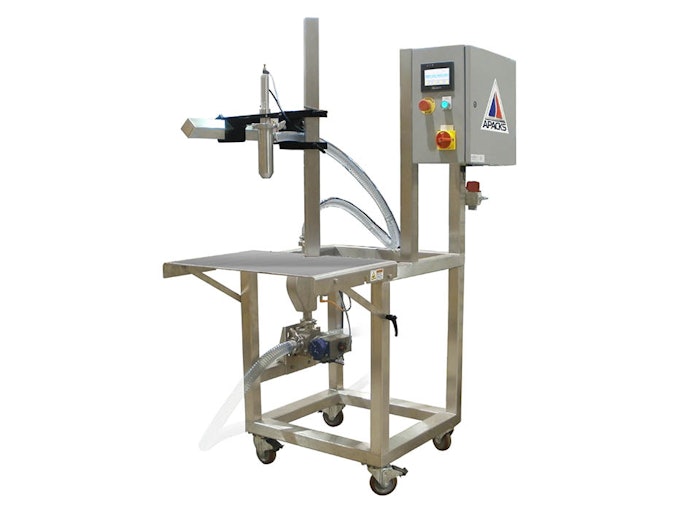 Apacks Single head semiautomatic mass flow meter filler From APACKS