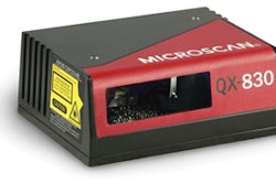 GOOD FIT. The QX 830 barcode reader was selected for the project for its ability to meet the speed requirements of the line and its industrial design, which enables it to operate continuously in the dusty bin dumper environment.