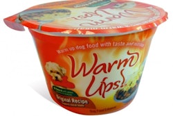 Warm Ups Dog Food Enhancers are an oatmeal-based product introduced in a microwavable cup to help create a warm, wholesome meal for dogs.