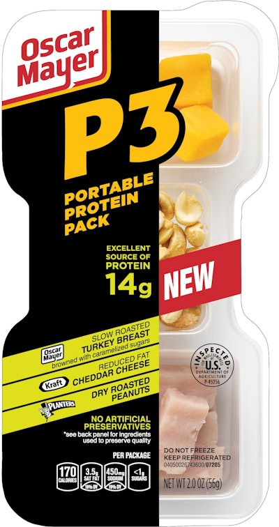 Oscar Mayer brand P3 capitalizes on the healthful snacking craze.
