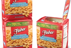 Now in a limited-edition trial is this two-lb package of Fisher Brand Party Peanuts.