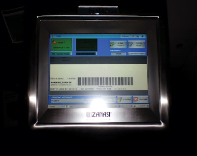 WIRELESS ACCESS. The Wi-Fi-connected, touch-screen printing system features full logo/image/graphics/barcodes programming and editing.