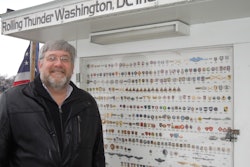 Healthcare Packaging Publisher Jim Chrzan near the Vietnam memorial in Washington, DC.