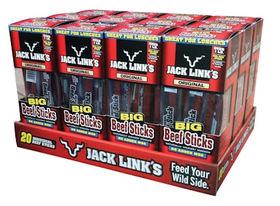 Jack Link’s new laminated paperboard cartons provide high-quality, gravure-printed graphics.