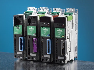 Servo drives. The Digitax ST drives use multi-network management via central PC and Ethernet for coordination of all production menus and motion equations on the individual process components.