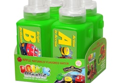 HDPE bottles double as language learning tools.