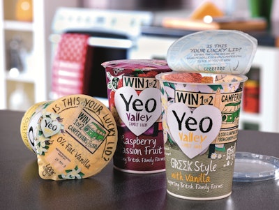 Lid designs provide differentiation for Yeo Valley’s dairy products