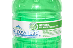 Green Water Cooler Bottle Made From 100% Recycled Material