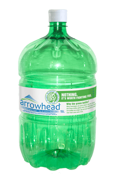 Green Water Cooler Bottle Made From 100% Recycled Material