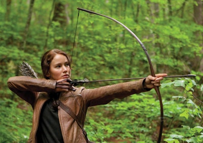 ROLE MODEL. Recent movies such as The Hunger Games and its heroine, Katniss Everdeen, have helped shift gender stereotypes, resulting in the introduction of new weapon-like toy products for girls.