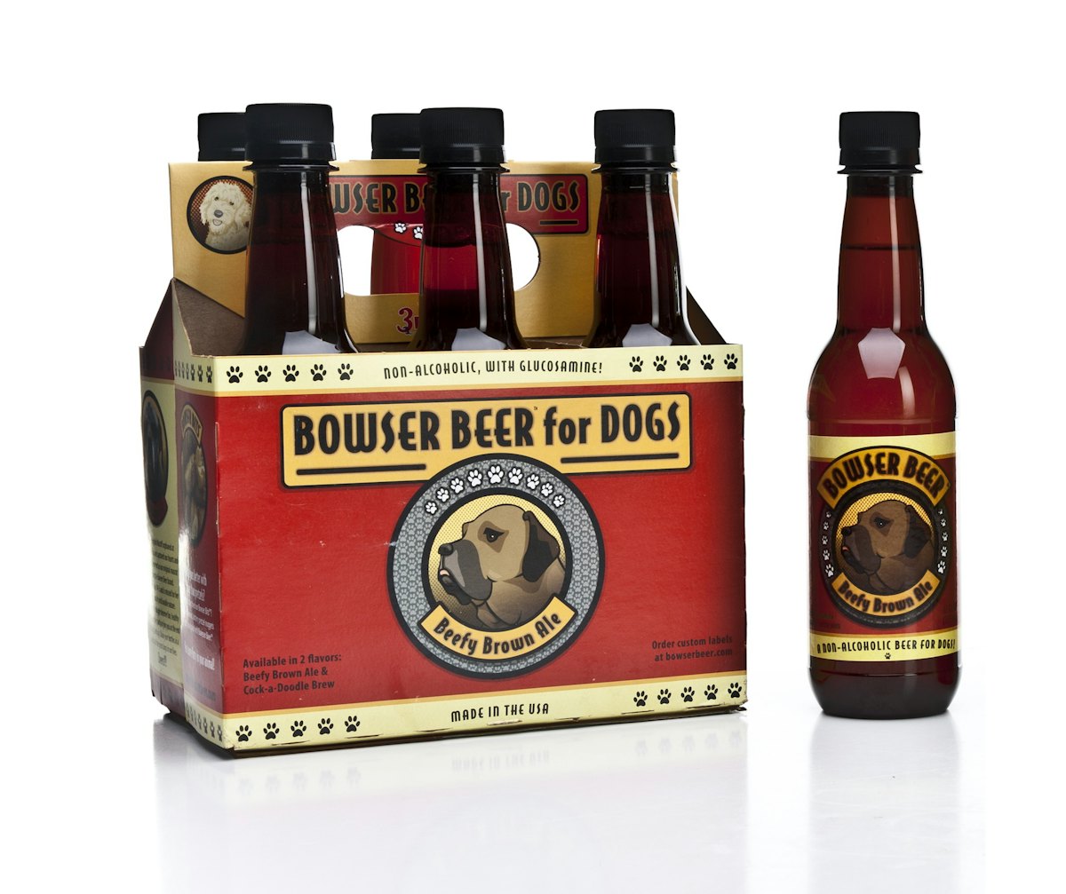 Bowser Beer for Dogs mimics longneck beer bottles | Packaging ...