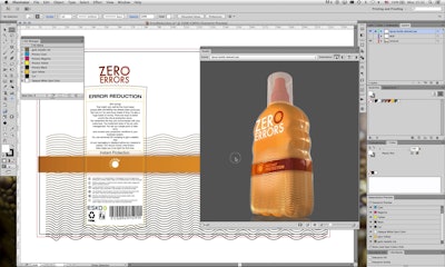 3D IMAGE. The toolkit allows GSG to transform its clients’ 2D concept drawings into 3D images, onto which graphics can be added, shrink sleeves can be realistically distorted, and more.