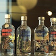 VARIED FLAVORS. Absolut produces a range of vodka flavors in ten glass bottle sizes.
