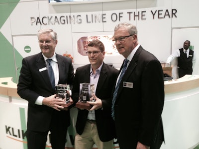 Line of the Year Award presentation at Pack Expo 2014.