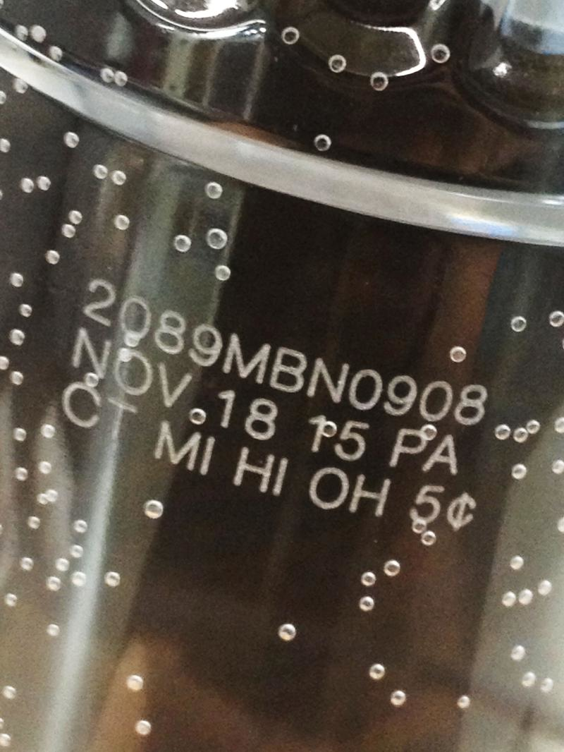 Marking and coding on bottles and cans