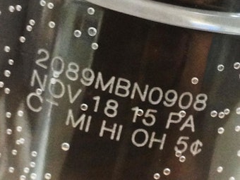 Marking and coding on bottles and cans