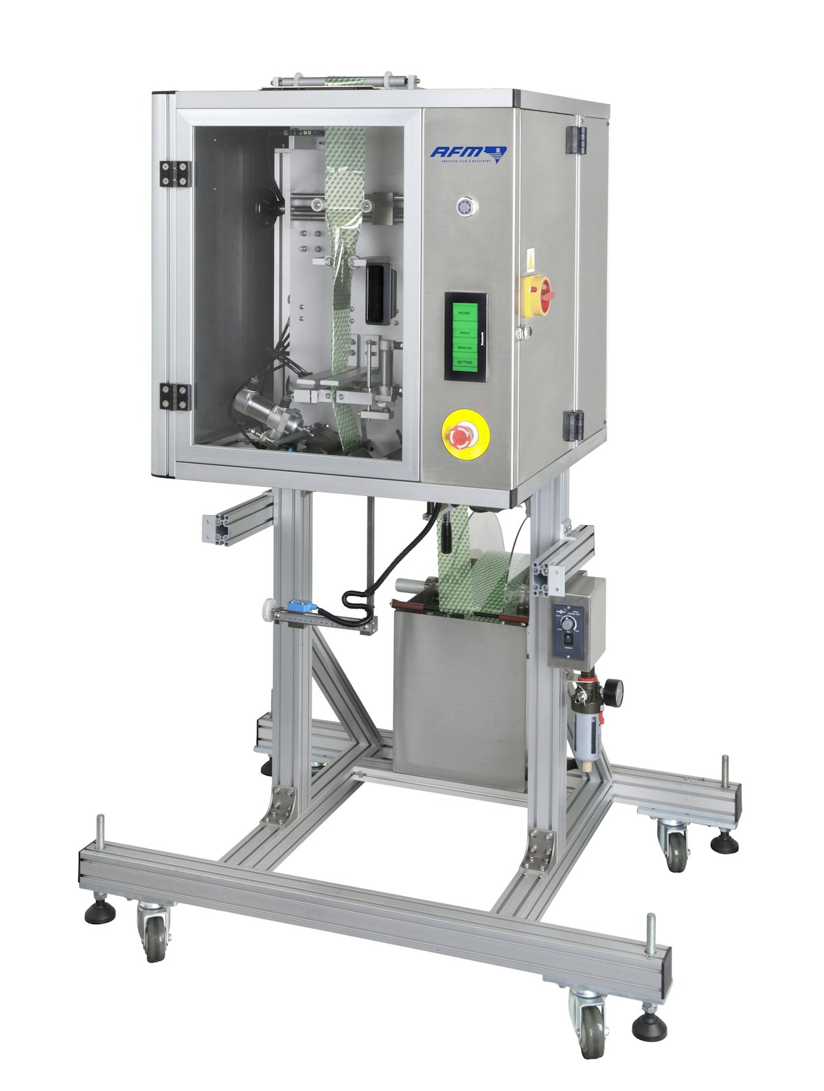 American Film and Machinery Tamperevident band applicator From AFM