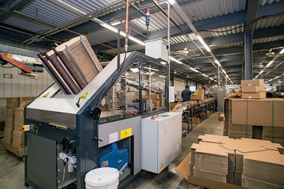 SPACE-EFFICIENT. The single I-Pack machine occupies the same area as the four previous cold-seal machines.