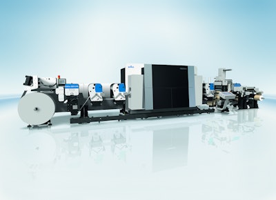 The Gallus DCS 340 digital label printing press from AVT.
