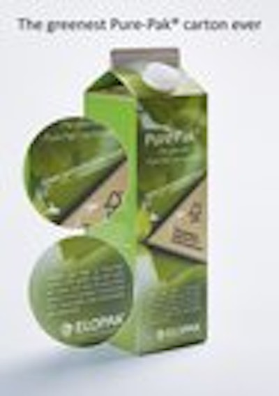 Elopak’s beverage cartons use second generation certified renewable polyethylene (PE)