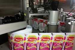 Roll infeed at Alqueria plant.
