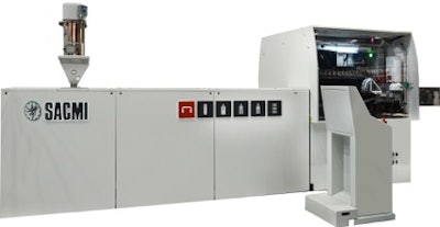 Sacmi's CCM (continuous compression molding) 48 machine with the COOL+ mold