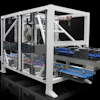 Sleek and compact. The sleek, hygienic design of the RoboLoader (shown) is complemented by the compact, multi-axis servo drives