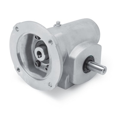 Stainless steel gear reducer with wash-down capability