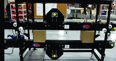Compression conveyor boosts label/print quality on cases