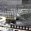 FILLER BLOCK. The 12-oz glass bottles typically run through the rinser/filler/crowner at a speed of about 350/min.