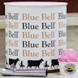 DRUMMING UP BUSINESS. Blue Bell’s preprinted drums heighten the company’s identity in the bulk ice cream category.