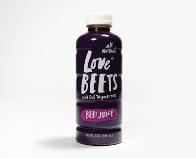 Love Beets juice in PET bottle